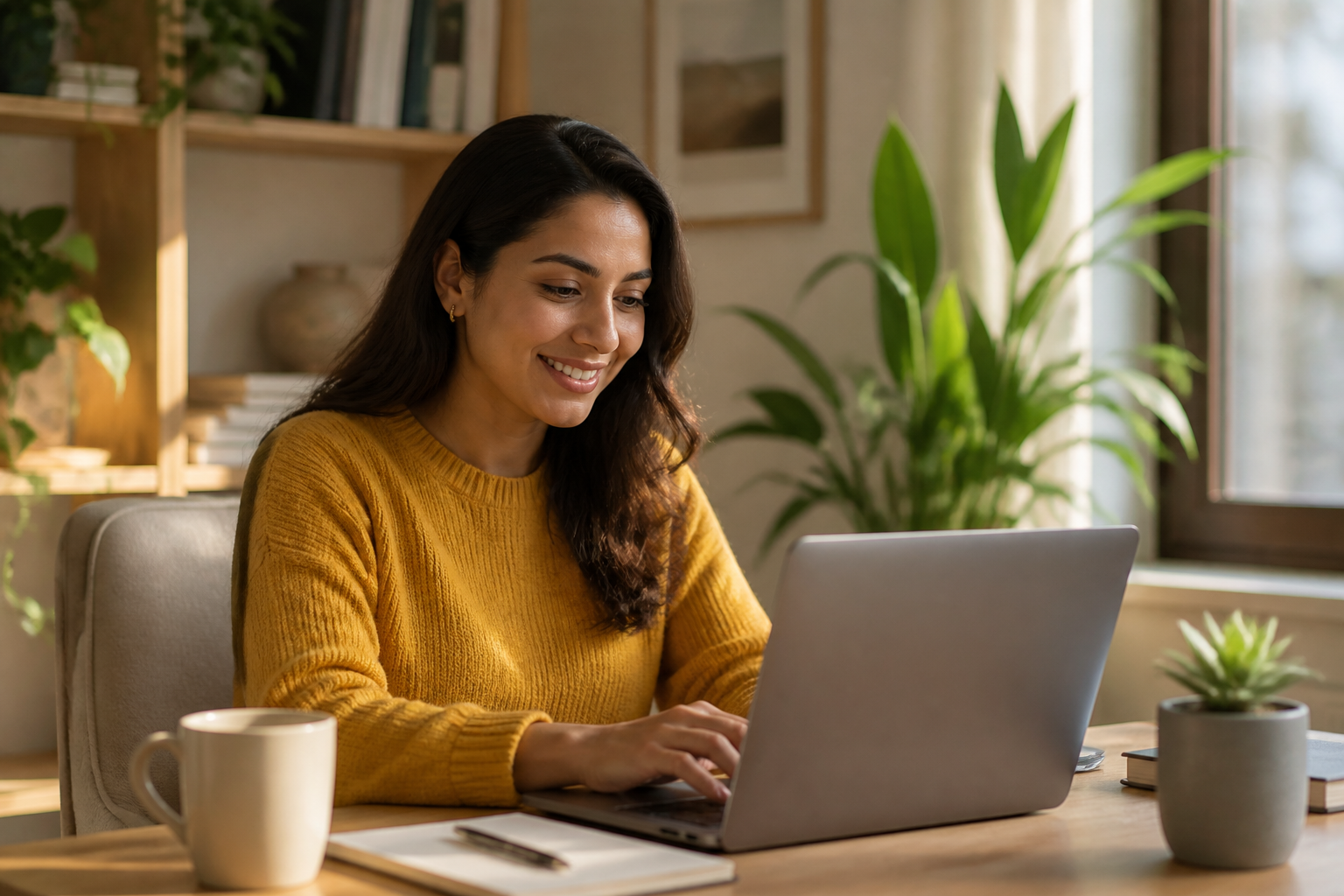 Candidate préparant son prochain projet professionnel